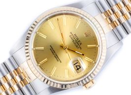 Rolex Datejust 36 16233 (1988) - Champagne dial 36 mm Gold/Steel case