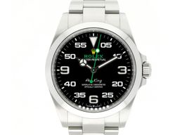 Rolex Air-King 126900 (2022) - Zwart wijzerplaat 40mm Staal