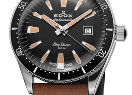 Edox Unknown 80126-3M-NN (2024) - Zwart wijzerplaat 42mm Staal