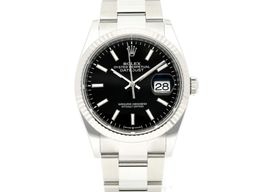 Rolex Datejust 36 126234 (2024) - Black dial 36 mm Steel case