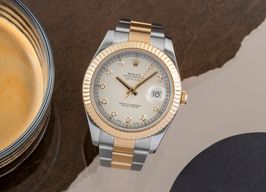 Rolex Datejust II 116333 (Unknown (random serial)) - Silver dial 41 mm Gold/Steel case