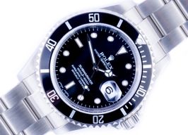 Rolex Submariner Date 16610 (2003) - Zwart wijzerplaat 40mm Staal