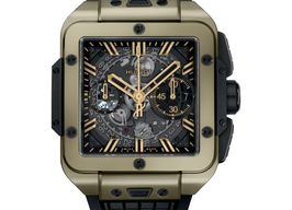 Hublot Square Bang 821.MX.0130.RX (2025) - Transparant wijzerplaat 42mm Geelgoud