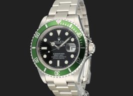 Rolex Submariner Date 16610LV (2006) - Zwart wijzerplaat 40mm Staal