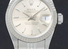 Rolex Lady-Datejust 69174 (1993) - Zilver wijzerplaat 26mm Staal