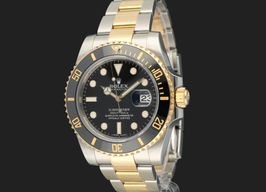 Rolex Submariner Date 116613LN (2014) - Zwart wijzerplaat 40mm Goud/Staal