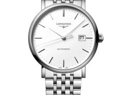 Longines Elegant L4.910.4.19.6 (2026) - Wit wijzerplaat 39mm Staal