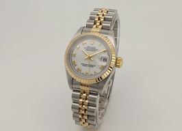 Rolex Lady-Datejust 79173 (2002) - Wit wijzerplaat 26mm Goud/Staal