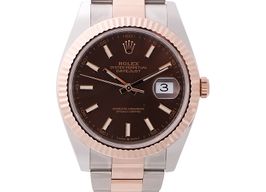 Rolex Datejust 41 126331 (2023) - Bruin wijzerplaat 41mm Goud/Staal