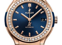 Hublot Classic Fusion Blue 565.OX.7180.RX.1204 (2025) - Blue dial 38 mm Rose Gold case