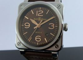 Bell & Ross BR 03 BR03A-GH-ST/SCA (2024) - Bruin wijzerplaat 42mm Staal