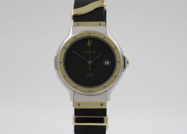 Hublot Classic 1390.100.2 (2001) - Black dial 28 mm Gold/Steel case