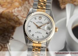 Tudor Prince Date 74033 (1990) - White dial 34 mm Gold/Steel case