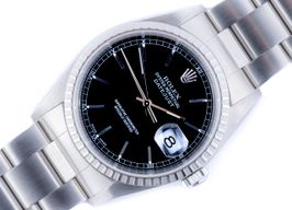 Rolex Datejust 36 16220 (1995) - Black dial 36 mm Steel case