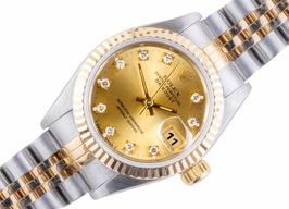 Rolex Lady-Datejust 69173 (1995) - Champagne dial 26 mm Gold/Steel case