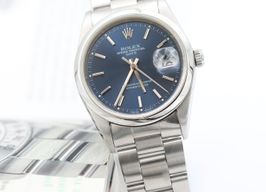 Rolex Oyster Perpetual Date 15200 (Onbekend (willekeurig serienummer)) - Blauw wijzerplaat 34mm Staal