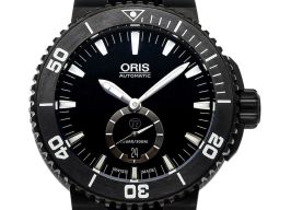 Oris Aquis Titan Chronograph 01 739 7674 7754-07 4 26 34BTE (2024) - Zwart wijzerplaat 46mm Titanium