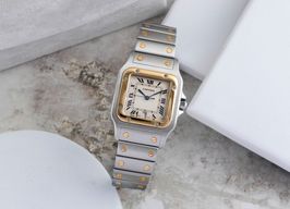 Cartier Santos Galbée W20011C4 (1991) - Silver dial 29 mm Gold/Steel case
