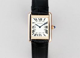 Cartier Tank Solo W5200024 (2018) - Zilver wijzerplaat 31mm Roségoud