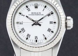 Rolex Oyster Perpetual 67194 (1989) - White dial 26 mm Steel case