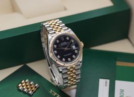 Rolex Datejust 36 126233 (2019) - Black dial 36 mm Gold/Steel case