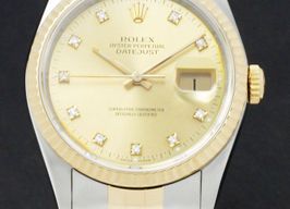 Rolex Datejust 36 16233 (1991) - Goud wijzerplaat 36mm Goud/Staal