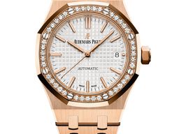 Audemars Piguet Royal Oak Lady 15451OR.ZZ.1256OR.01 (2025) - Silver dial 37 mm Rose Gold case