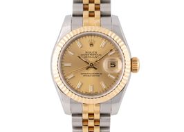 Rolex Lady-Datejust 179173 (2015) - Champagne dial 26 mm Gold/Steel case