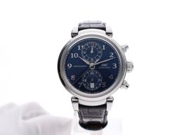 IWC Da Vinci Chronograph IW393402 (Unknown (random serial)) - Blue dial 42 mm Steel case