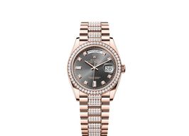 Rolex Day-Date 36 128345RBR (2026) - Grey dial 36 mm Rose Gold case
