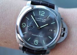 Panerai Luminor Marina 1950 3 Days Automatic PAM00351 (Unknown (random serial)) - Brown dial 44 mm Titanium case