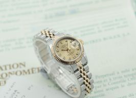 Rolex Lady-Datejust 69173 (1991) - Champagne wijzerplaat 26mm Goud/Staal