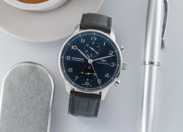 IWC Portuguese Chronograph IW371447 (Unknown (random serial)) - Black dial 41 mm Steel case