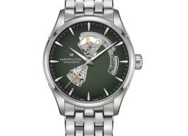Hamilton Jazzmaster Open Heart H32705160 (2026) - Groen wijzerplaat Onbekend Staal