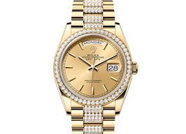 Rolex Day-Date 36 128348RBR (2025) - Champagne wijzerplaat 36mm Geelgoud