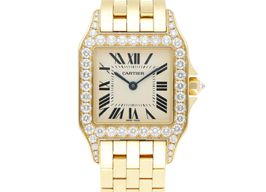 Cartier Santos Demoiselle 2702 (2000) - White dial 26 mm Yellow Gold case