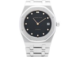 Audemars Piguet Royal Oak Jumbo 5402ST (1977) - Zwart wijzerplaat 39mm Staal