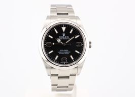 Rolex Explorer 214270 (Onbekend (willekeurig serienummer)) - Zwart wijzerplaat 39mm Staal