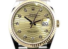 Rolex Datejust 36 126233 (2022) - Gold dial 36 mm Gold/Steel case