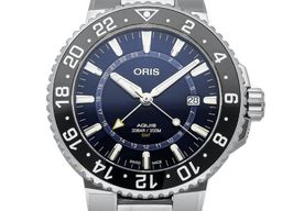 Oris Aquis GMT Date 01 798 7754 4135-07 8 24 05PEB (2023) - Blue dial 44 mm Steel case