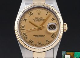 Rolex Datejust 36 16233 (1995) - Champagne wijzerplaat 36mm Goud/Staal