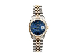 Rolex Datejust 36 16233 (Onbekend (willekeurig serienummer)) - Blauw wijzerplaat 36mm Goud/Staal