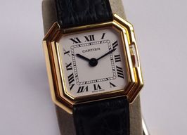 Cartier Vintage 78100 (1981) - White dial 25 mm Yellow Gold case