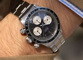 Rolex Daytona 6240 (1966) - Zwart wijzerplaat 37mm Staal