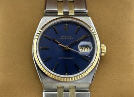 Rolex Datejust Oysterquartz 17013 (1978) - Blue dial 36 mm Gold/Steel case