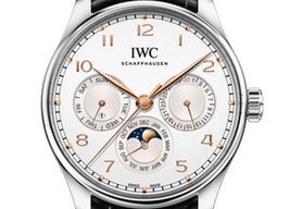 IWC Portuguese Perpetual Calendar IW344203 (2025) - Zilver wijzerplaat 42mm Staal