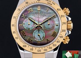 Rolex Daytona 116523 (2000) - Pearl dial 40 mm Gold/Steel case