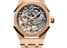 Audemars Piguet Royal Oak Double Balance Wheel Openworked 15467OR.OO.1256OR.01 (2025) - Transparent dial 37 mm Rose Gold case