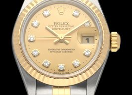 Rolex Lady-Datejust 69173G (1998) - Champagne dial 26 mm Gold/Steel case