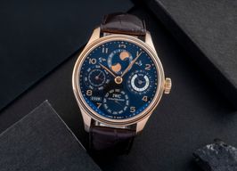 IWC Portuguese Perpetual Calendar IW502122 (2010) - Black dial 44 mm Red Gold case